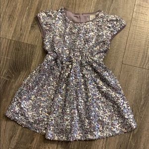 Gap a line sequin dress